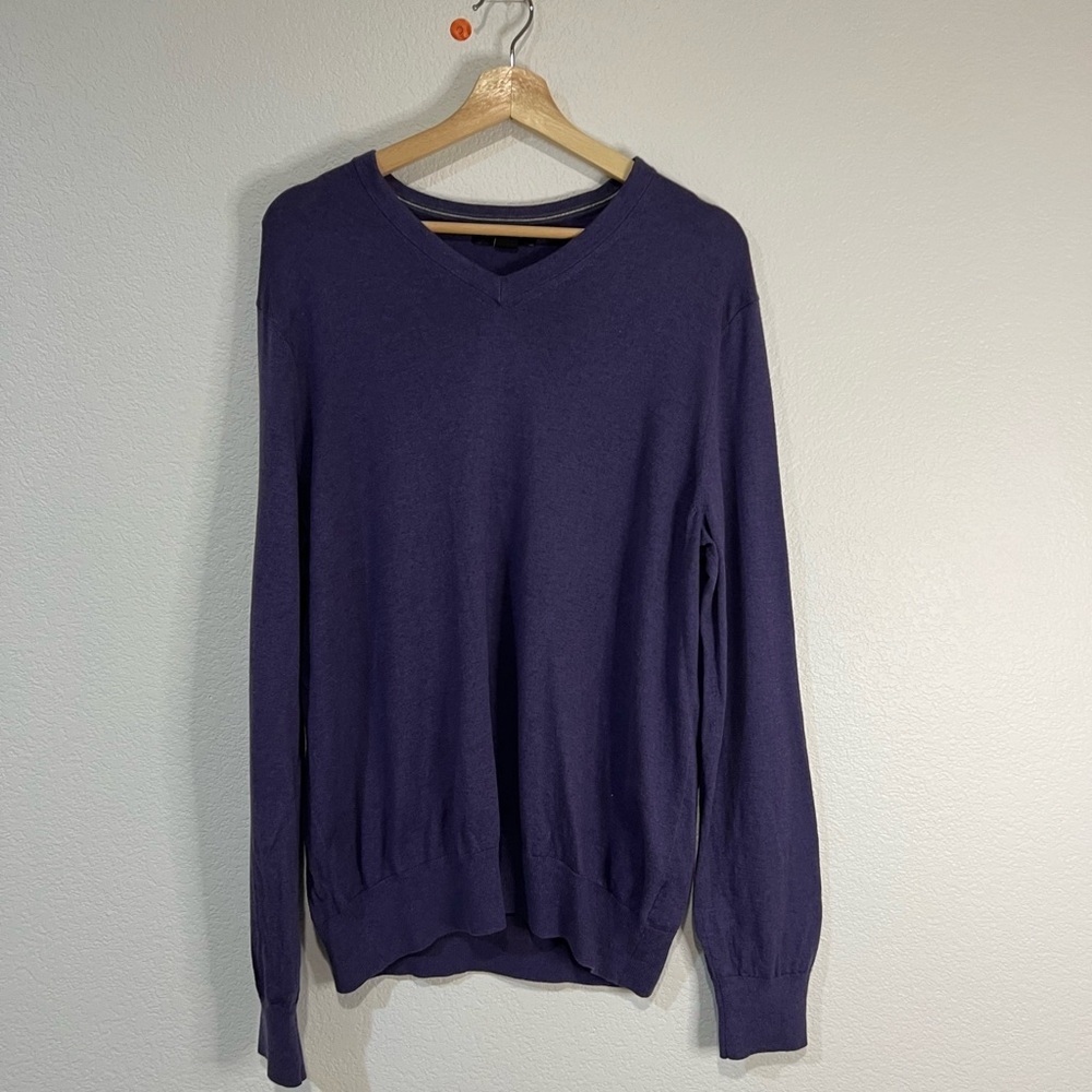 Banana republic‎ lavender luxury blend silk cotton sweater XL
